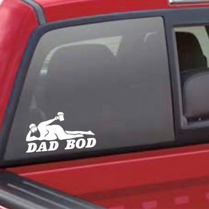 Dad bod beer decal window decal for car, truck or any flat smooth surface