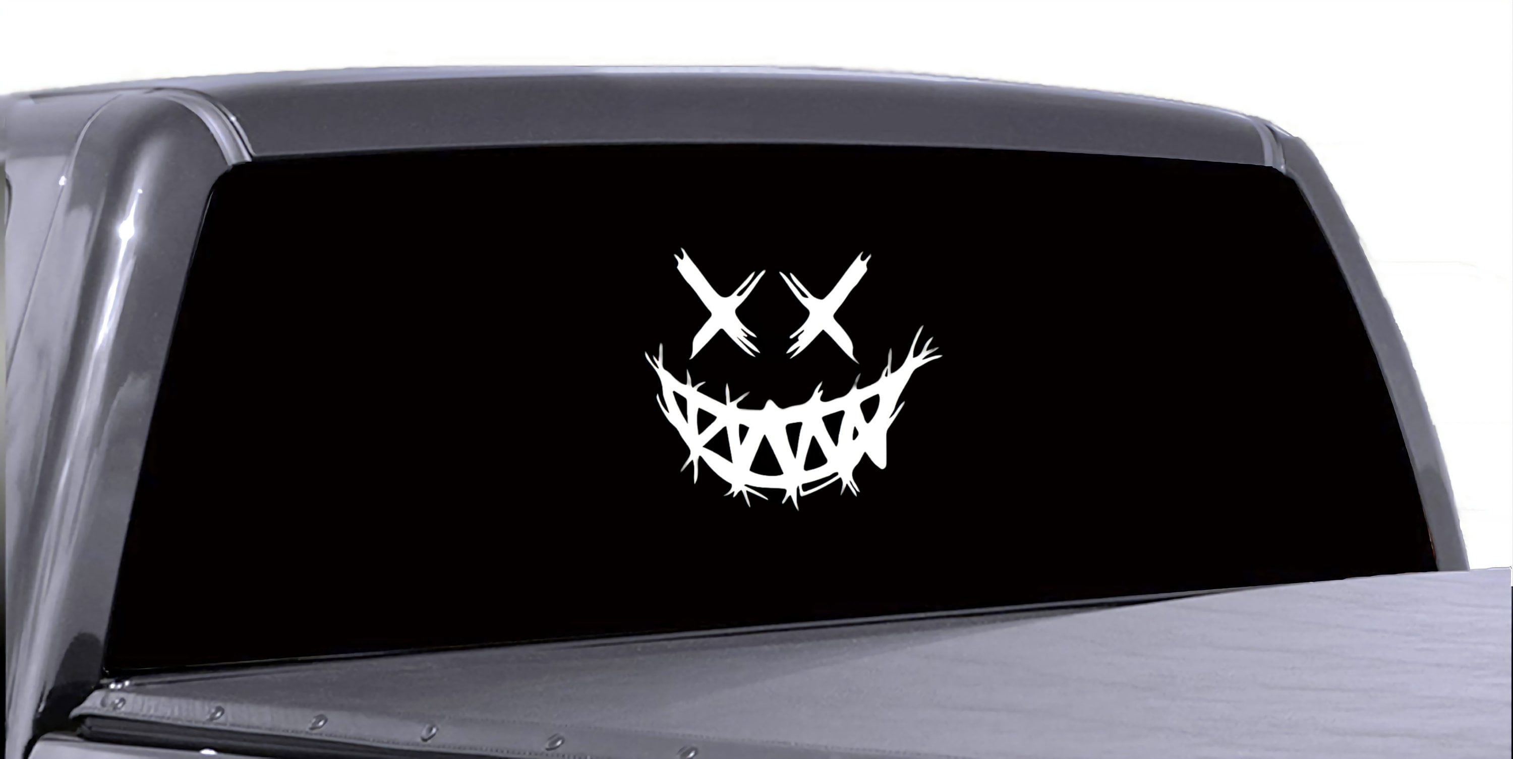 Evil Smiling Face, X Eyes Grinning Car or Truck Decal - Etsy