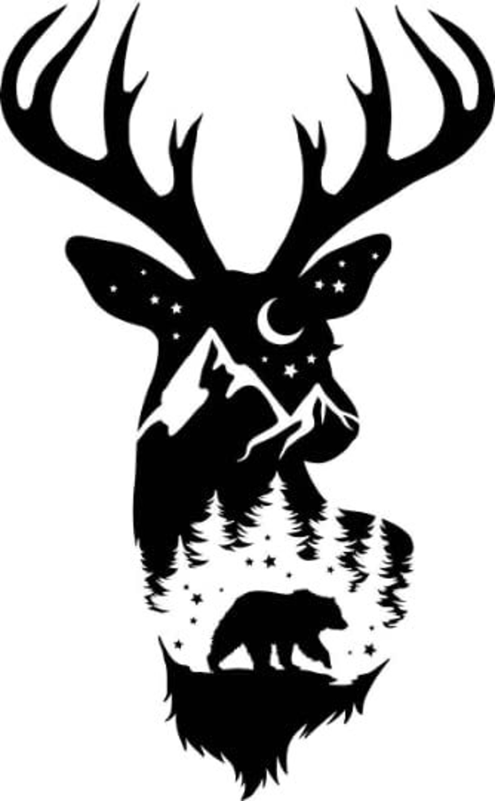 Autocollant Vinyle Ours (Bear Decal) Pour Voiture, Bateau, Vitre - Thème Chasse - Fabriqué Aux États-Unis