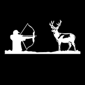 Bow hunting decal | scenic hunting decal | hunter decals | large decal | archery decal