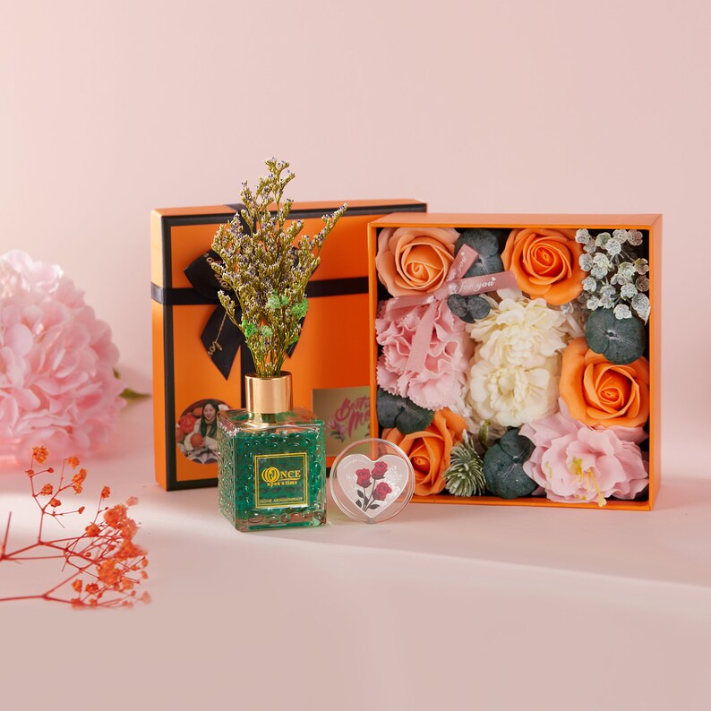 Mothers Day Gift Box From Daughterhandmade Floral Gift Box Etsy