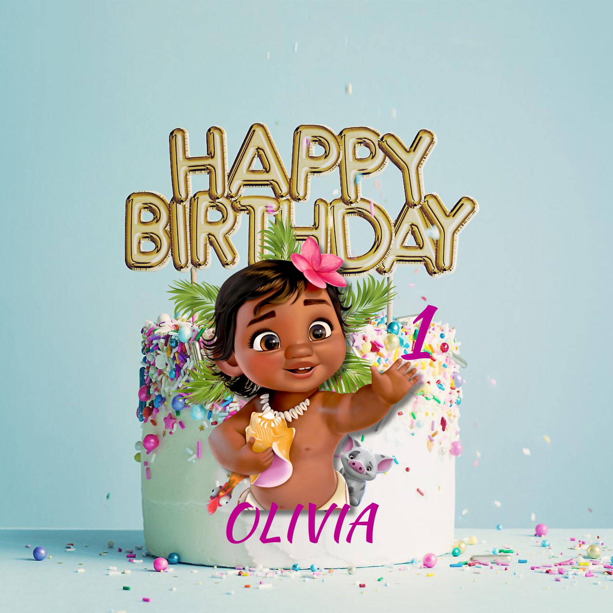 Moana Cupcake Toppers Editable Printable Cupcake Toppers Printable for ...
