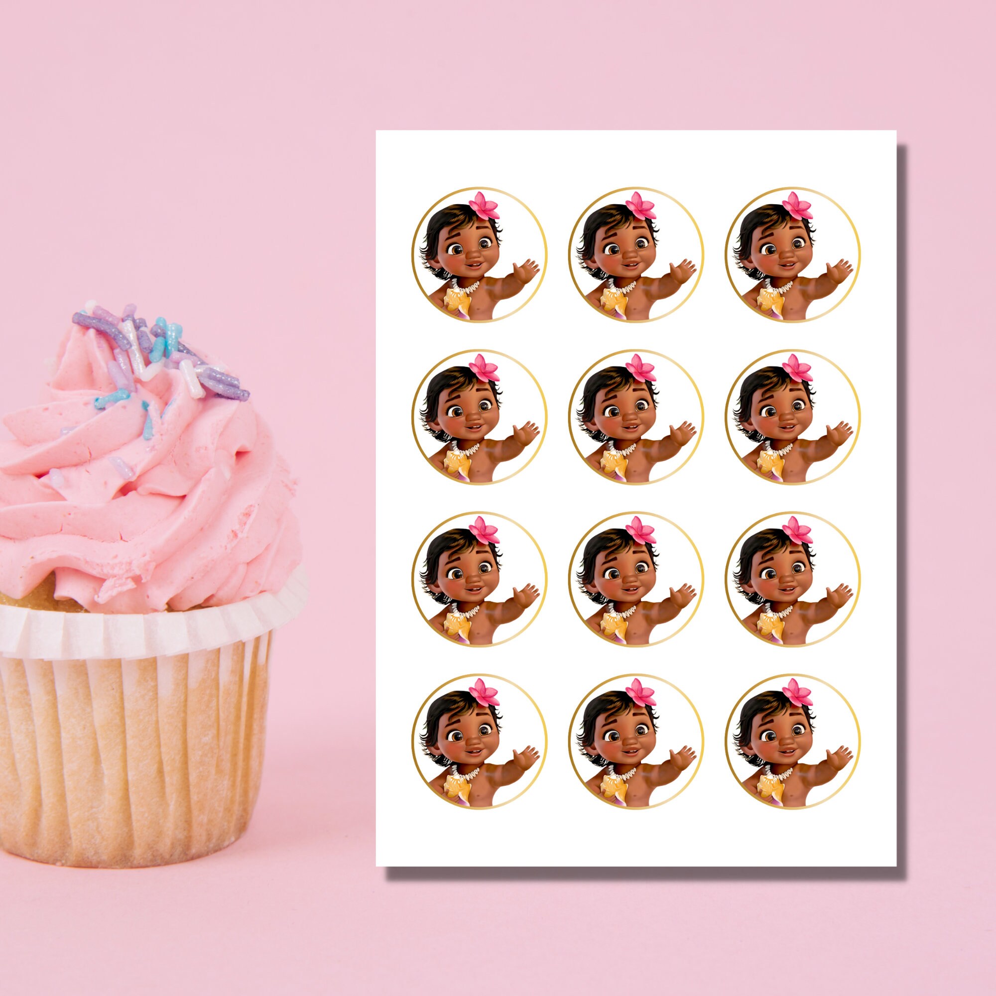 Moana Cupcake Toppers Printable Cupcake Toppers for Kids' - Etsy