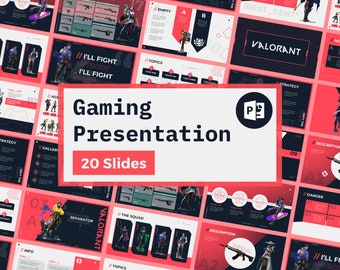 Gaming PowerPoint Template Business Presentation for Project and Consulting Dynamic PPT Tech Videogame premium template business school