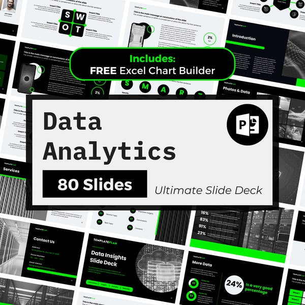 Data Analytics Consulting PowerPoint Presentation Template, Professional Slides 2023, Canva Presentation EDITABLE PPT Business Data Insights