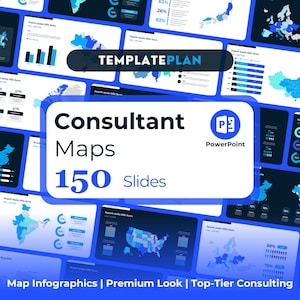 2025 Office Maps Collection: Bearbeitbare Power Point Maps für Kundenbetreuer, Top-Berater | Infografik Kartenfolie | McKinsey | H.C.G