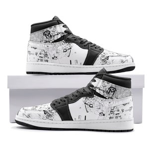 Turnschuhe Jordy Klimt Weiß N2 von Malopium Veganes Leder Benutzerdefinierte Hoch Männer Frauen Benutzerdefinierte Art Nike Kostenloser Versand Weiß
