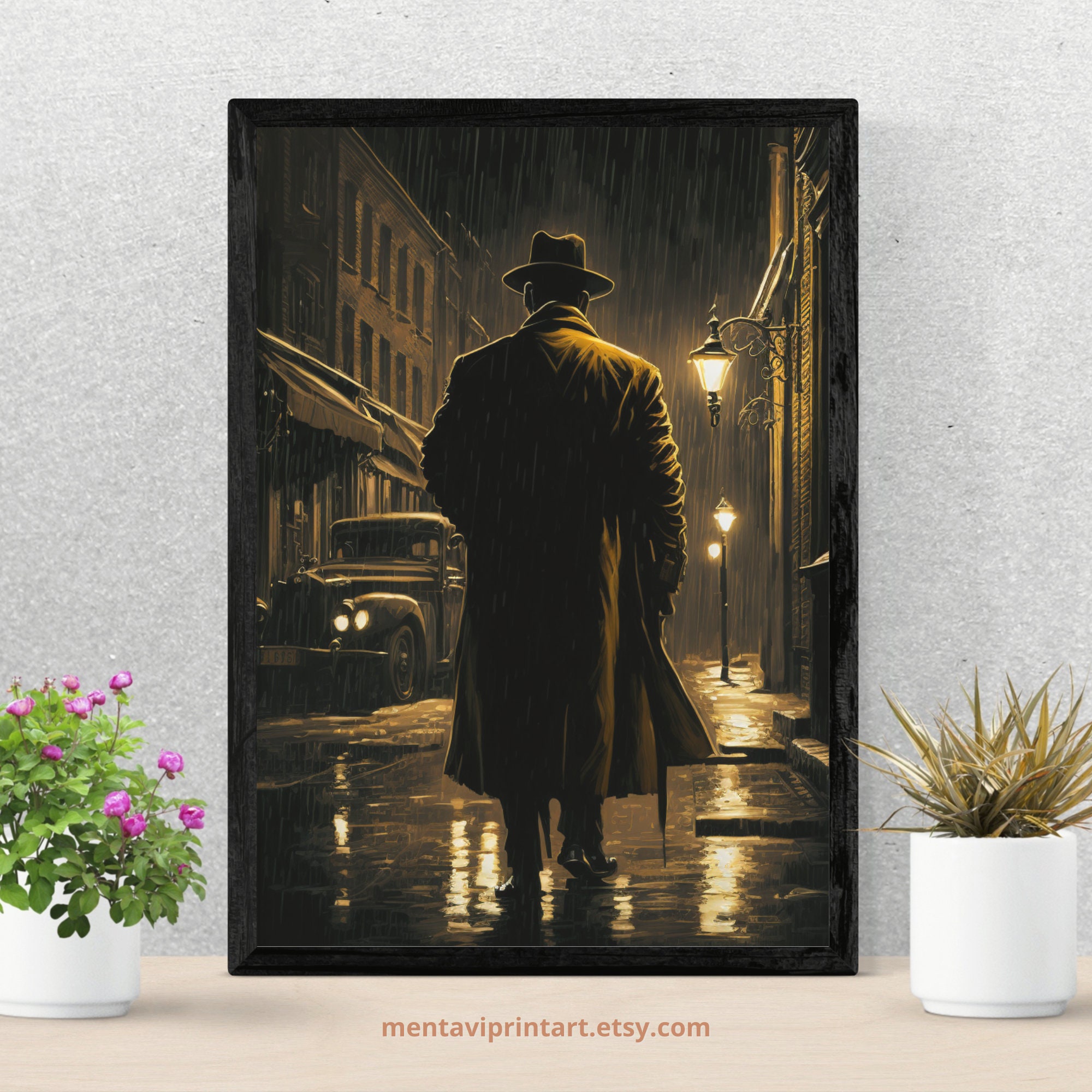 Mafia Boss Printable Digital Wall Art Instant Download Home Decor Gift