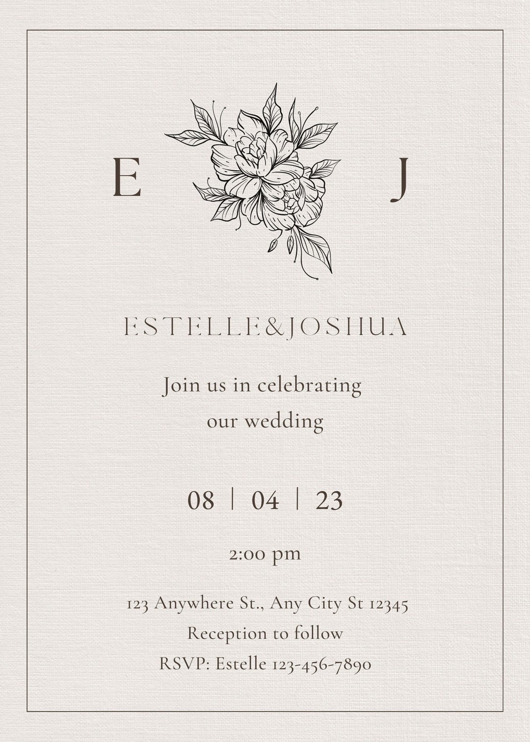 Wedding Invitation Simple Wedding Invitation Digital Download Etsy wedding-invitation-simple-wedding-invitation-digital-download-etsy