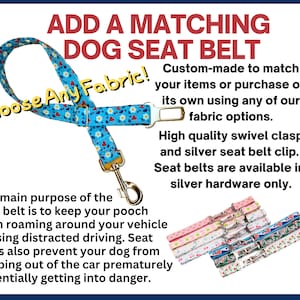 Add A Matching Dog Seat Belt