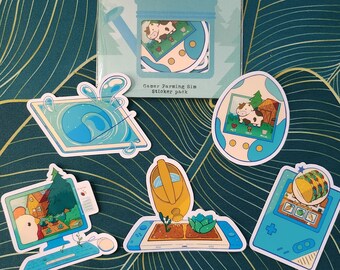 Gamer Farming Sim Sticker Pack