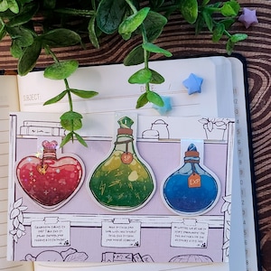 Conjunto de marcadores magnéticos de poções de leitura