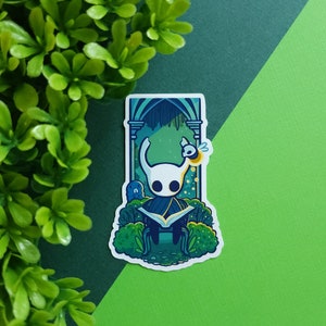 Adesivo para jogos de cavaleiro oco, adesivo kawaii, adesivo fofo, adesivo para jogos, leitura, adesivo à prova d'água, adesivo brilhante, adesivo fosco