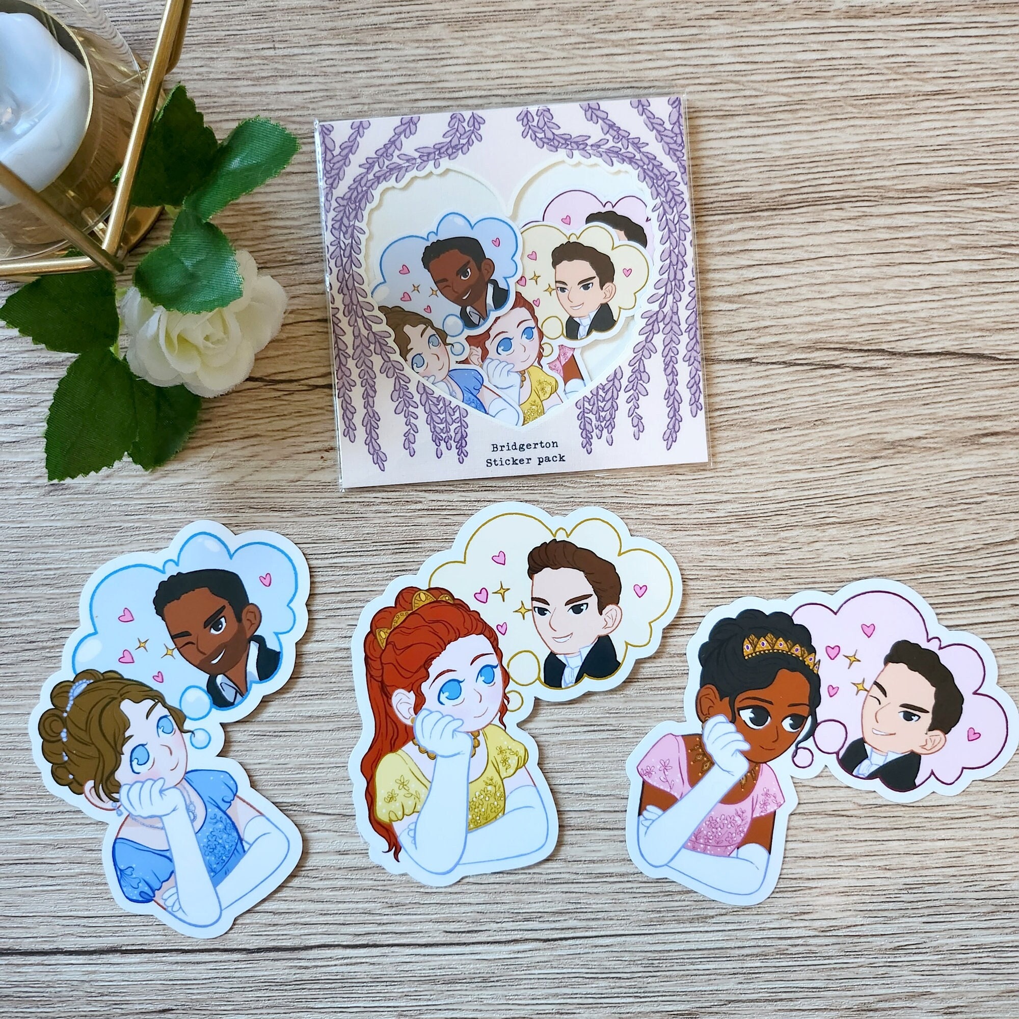 Bridgerton Inspired Sticker Pack - Daphne, Kate & Penelope Combo - Etsy