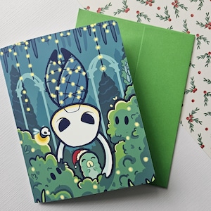 Hollow Knight holiday card - Bah-Humbug!