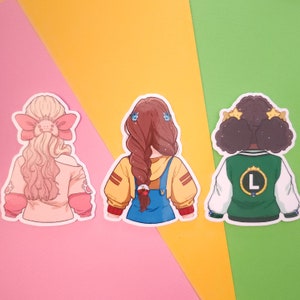 Gamer Girls Niedliche Sticker - Monsterfänger, Racer, Gamer Queen