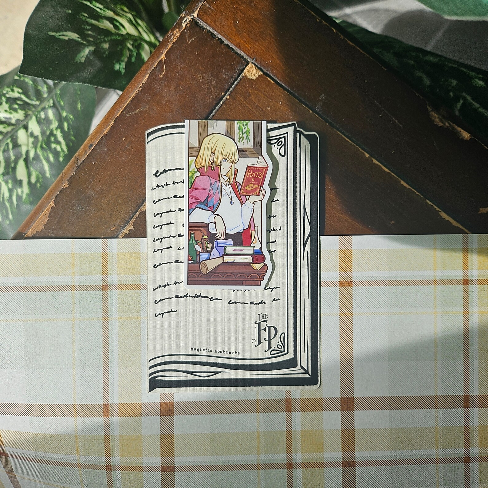 The Wizard Howl Reading - Magnetic Bookmark - Etsy