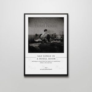 Joshua Basset Sad Songs In A Hotel Room EP Poster