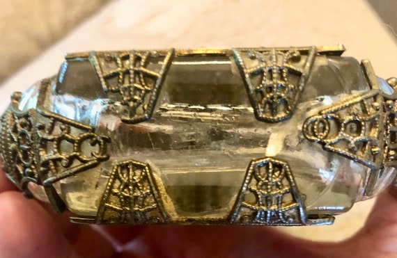 Spiderweb Filigree Perfume Bottle: Ruby Crystals,… - image 7