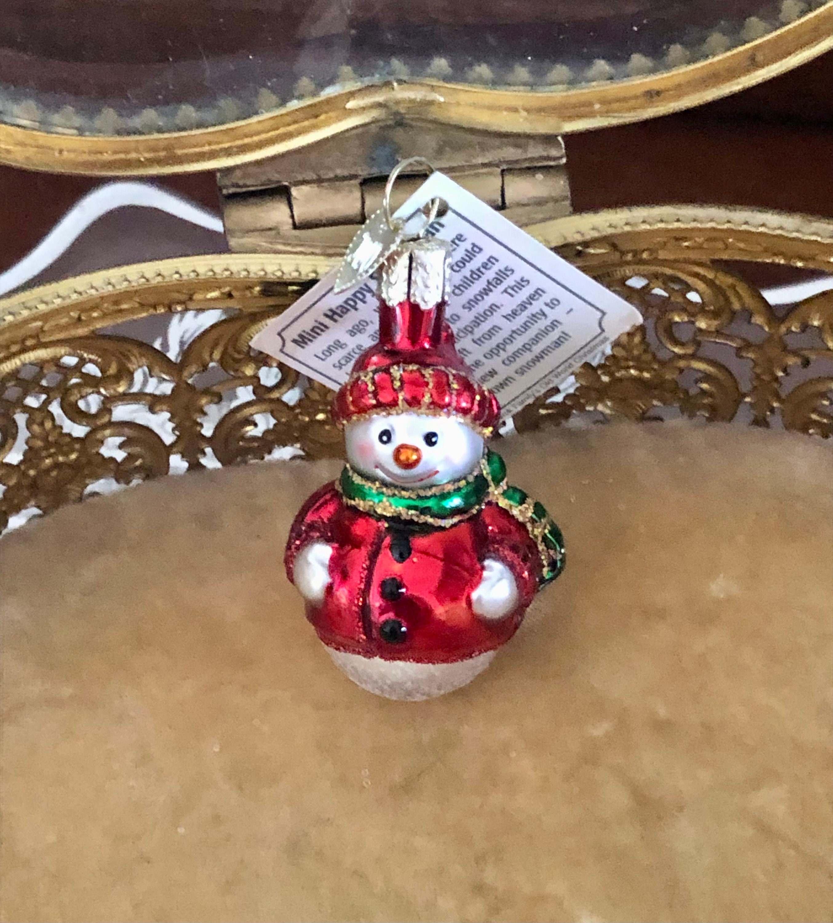 Merck Familys Old World Christmas Glass Santa Ornament Etsy