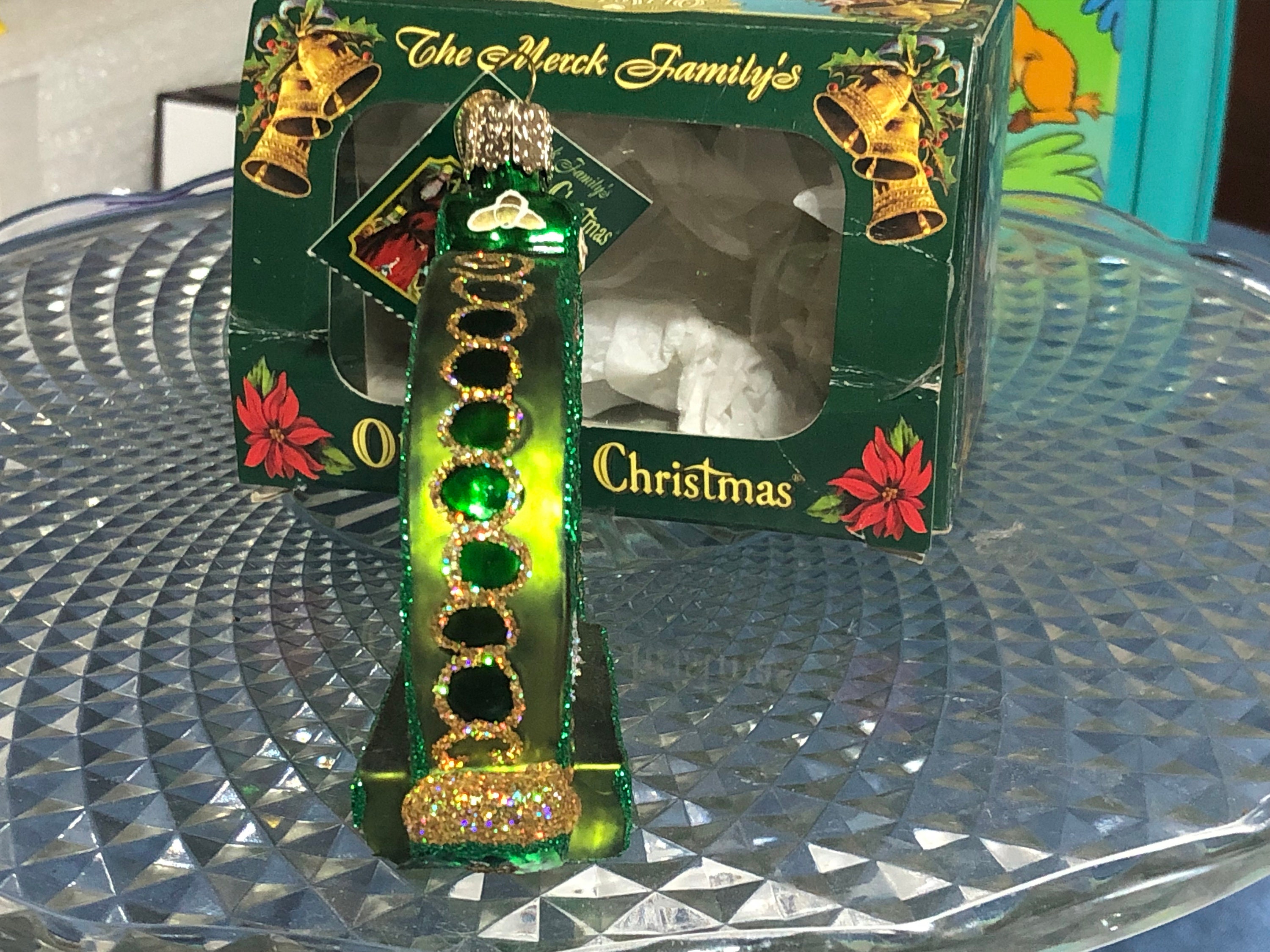 Merck Familys Old World Christmas Glass Celtic Harp Etsy