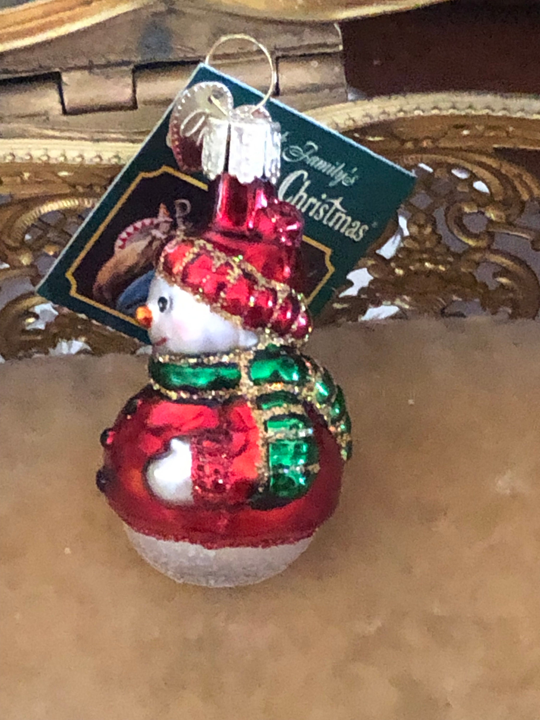 Merck Familys Old World Christmas Glass Santa Ornament Etsy