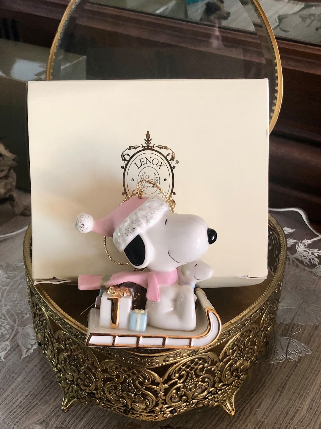Lenox レノックス　フィギュア　スヌーピー クリスマス　オルゴール Lenox レノックス フィギュア スヌーピー クリスマス オルゴール Lenox
