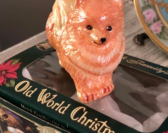 Merck Family’s Old World Christmas Glass Pomeranian Ornament