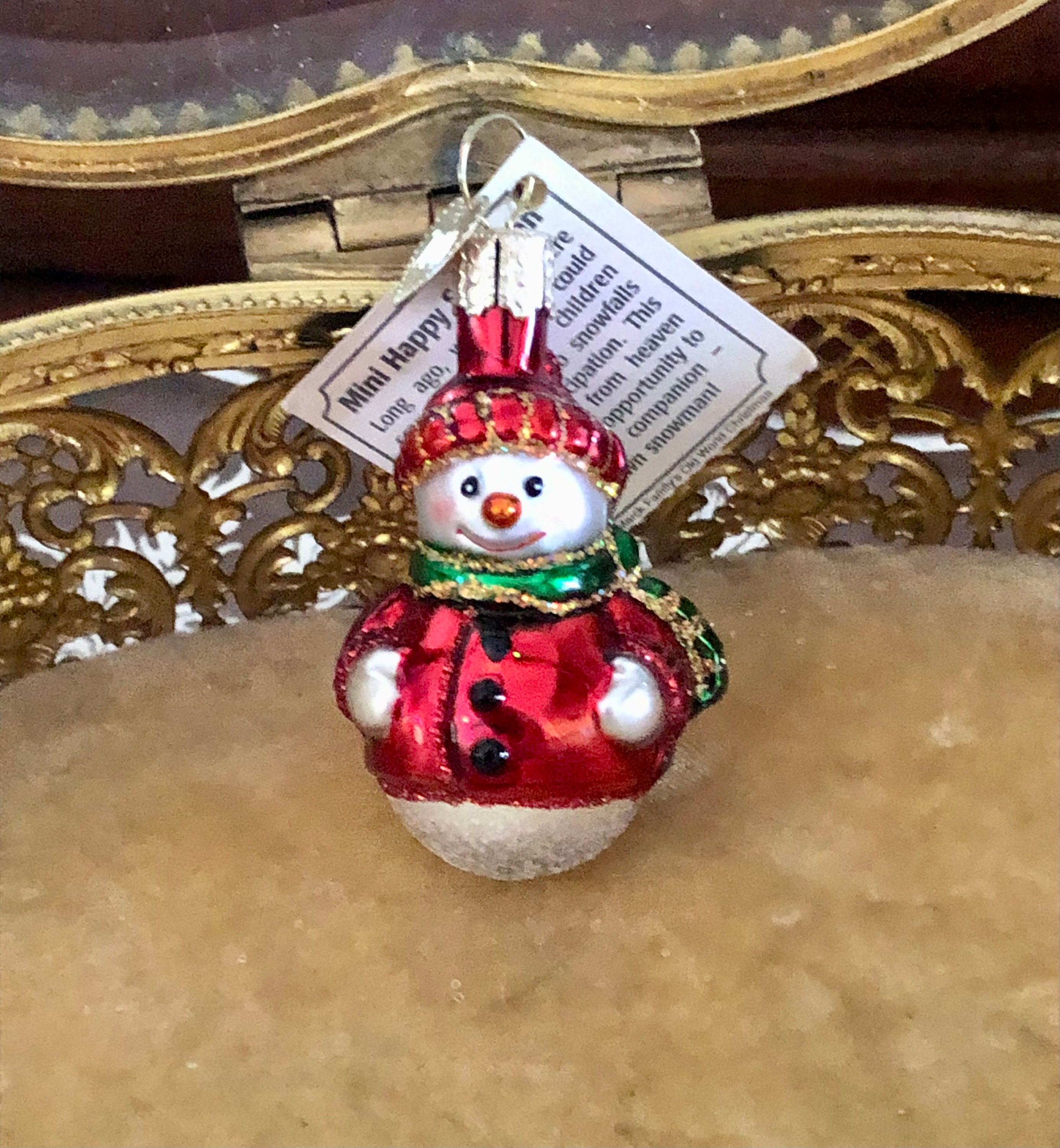 Merck Familys Old World Christmas Glass Santa Ornament Etsy