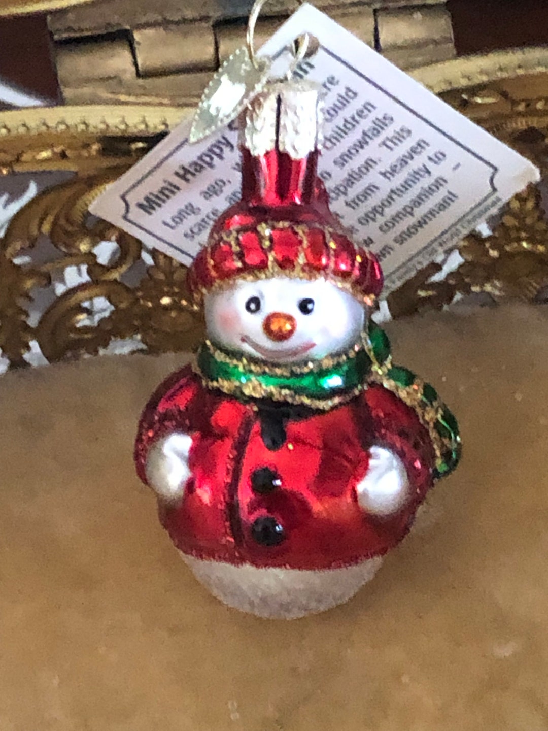 Merck Familys Old World Christmas Glass Santa Ornament Etsy