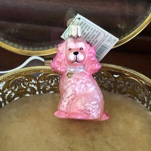 Pink Poodle Ornament - Etsy