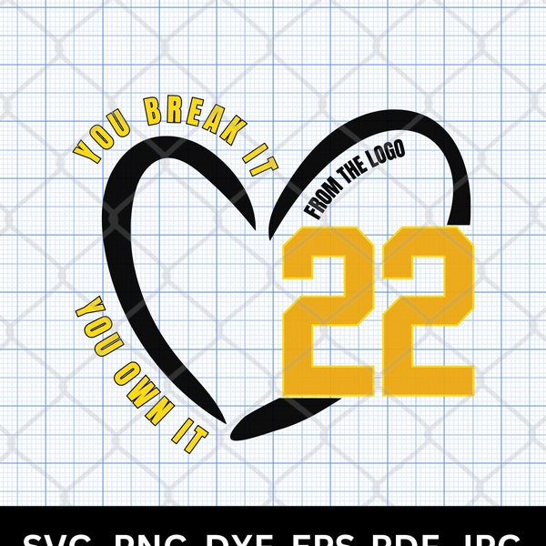 From The Logo 22 You break it You own it SVG PNG Caitlin Clark Basketball Fan, Iowa Womens Basketball Hawkeyes Gameday American Clark 22 tee