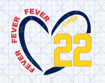 Caitlin Clark Fever 22, Basketball Fan Design (SVG PNG)