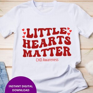 Little Hearts Matter CHD Awareness png svg Heart Disease Awareness Shirt, Congenital Heart Defect Awareness, Cardiology Crew, Heart Month