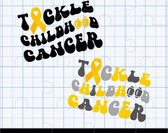 Lucha contra el cáncer infantil. Diseño de fútbol dorado PNG SVG para apoyo al cáncer pediátrico. Cinta dorada retro ondulada. Concientización sobre el cáncer infantil.