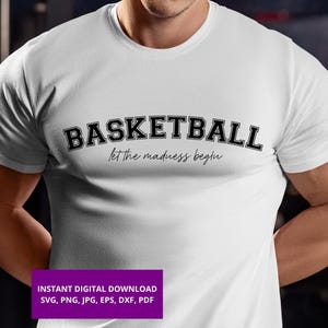 Basketbal SVG PNG basketbal Varsity, basketbalseizoen, basketbalshirtontwerp, Basketball College, basketbalmoeder, Cricut, sublimatie