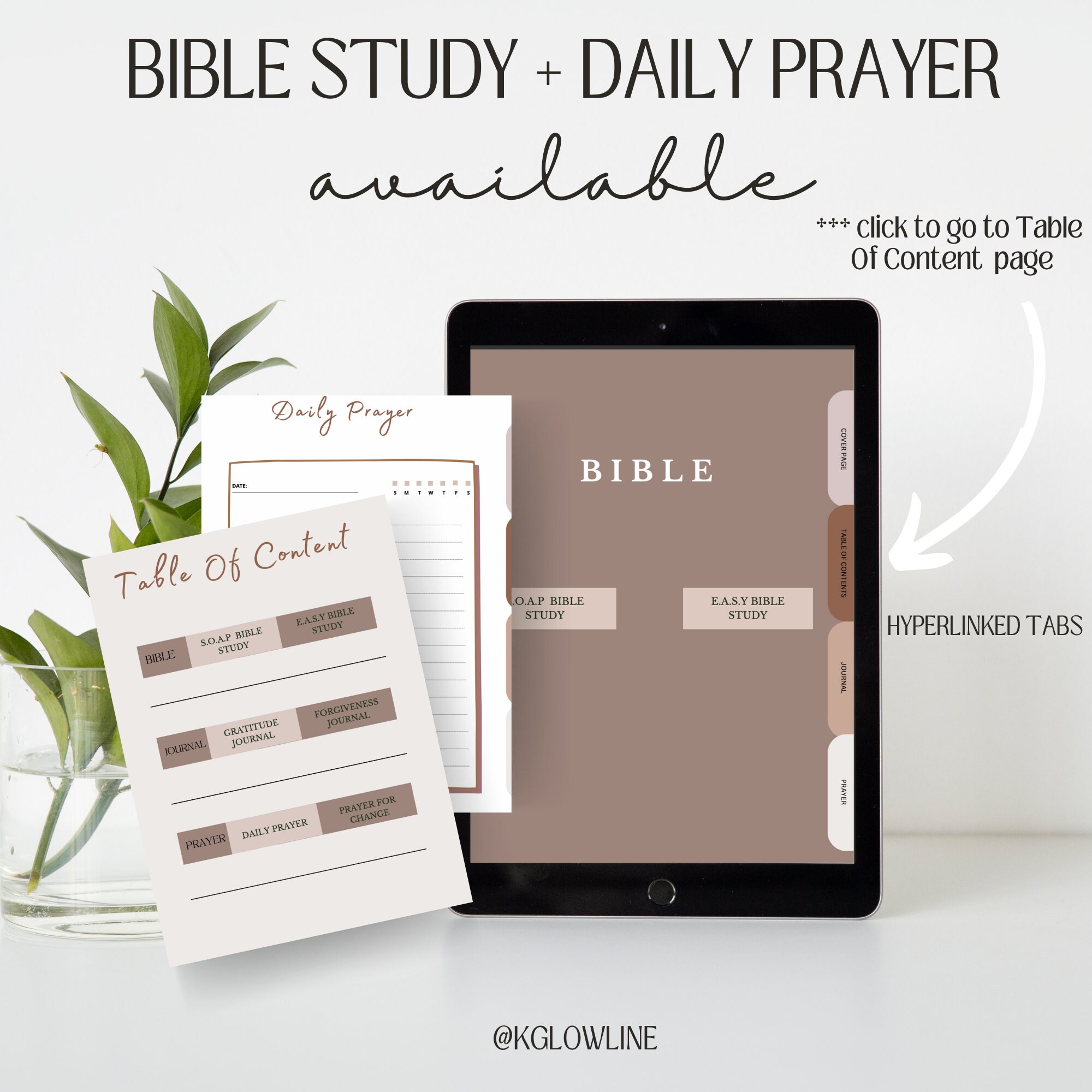 Digital Bible Study Prayer Journal Instant Download - Etsy