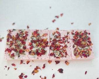 natural homemade rose scented soap bar-Body soap- cleansing soap bar- vegan soap bar- organic soap bar- Gift for her