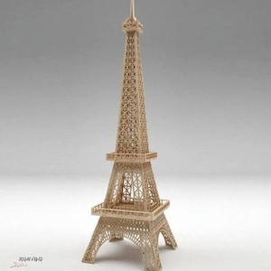 EIFFEL TOWER Laser Cut File, Engrave Files, dxf / cdr / dwg / EIFFEL Puzzle for adults / Decoration / Designs / Patterns / digital files