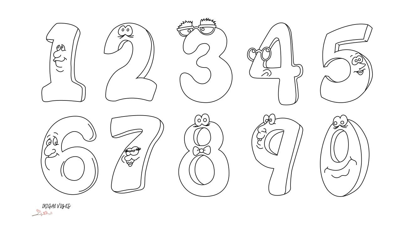 Numbers With Faces, Letters and Numbers Letters Vector Alphabet Svg ...
