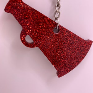 Cheer megaphone keychain