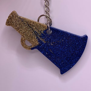 Cheer megaphone keychain