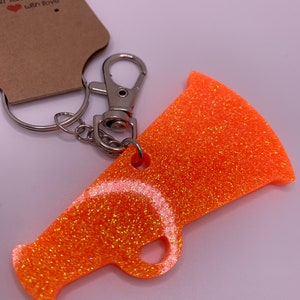 Cheer megaphone keychain
