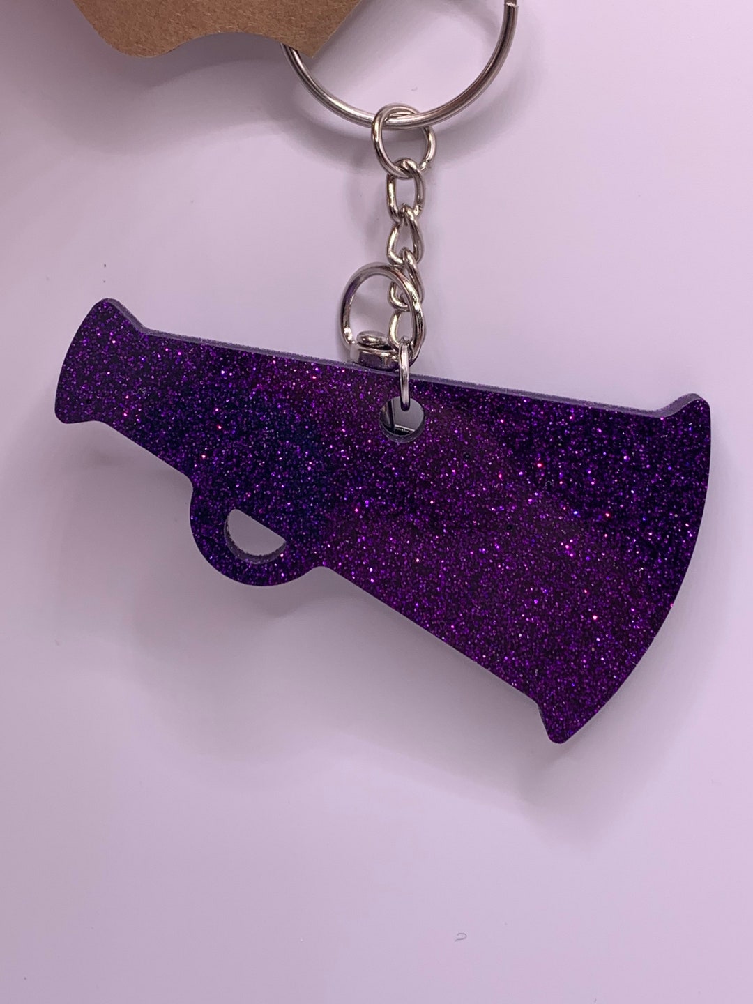 Cheer Megaphone Keychain Etsy