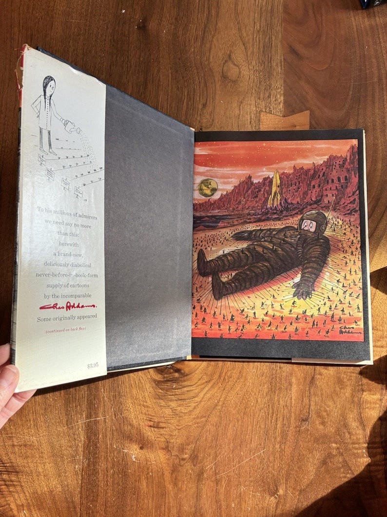 Vintage 1960 Chas Addam’s Black Maria Hardcover Comic Book image 2