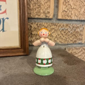 Vintage Erzgebirge Kinder Blumenkinder Blumenmädchen Figur Weha Kunst Deutsch
