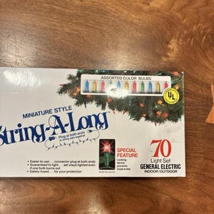 Vintage String-a-long GE leuchtet