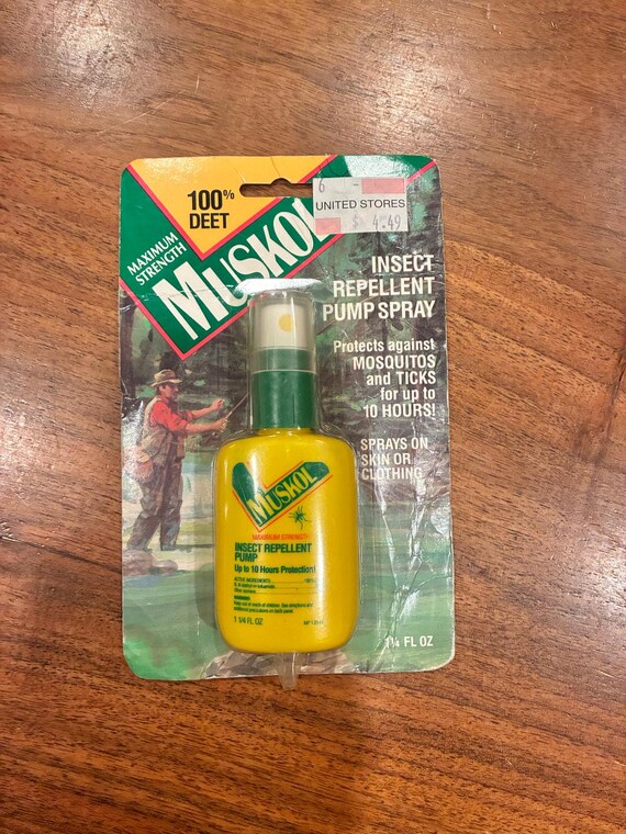 Vintage NOS Muskol 100% DEET Spray Insect Repellant - Etsy