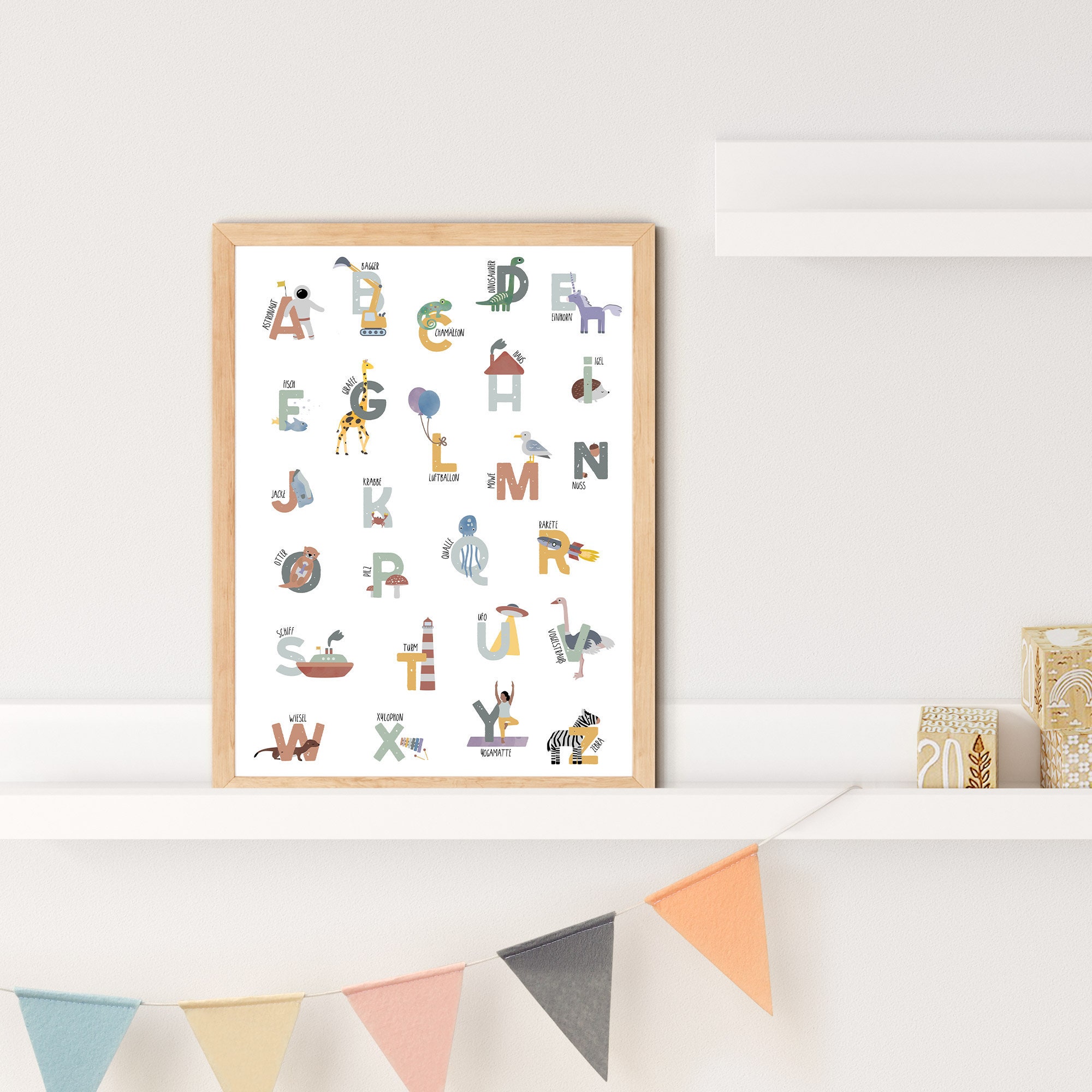ABC Poster, Letter Poster / PDF for Download, Digital File / Learning ...
