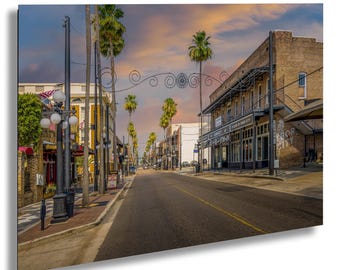 Ybor City-afdruk: historisch Carmine's Restaurant, Tampa, Florida